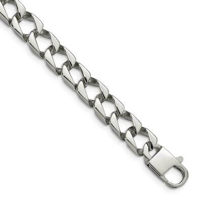 Square Link 8.5 Inch Bracelet Stainless Steel Polished SRB1095-8.5 by Chisel, MPN: SRB1095-8.5, 886…