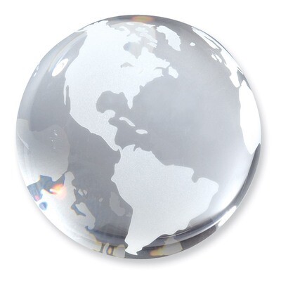 Opti-Crystal Globe Paperweight GM1290, MPN: GM1290, 86645850071