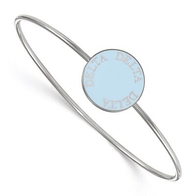 Delta Delta Delta Enameled Slip-on Bangle Sterling Silver SS022DDD-7, MPN: SS022DDD-7, 886774603759
