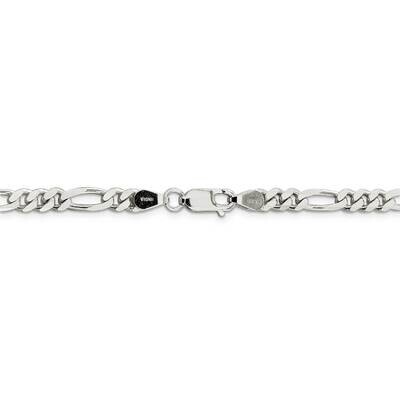 36 Inch 5.5mm Figaro Chain Sterling Silver QFG150-36, MPN: QFG150-36, 886774003160