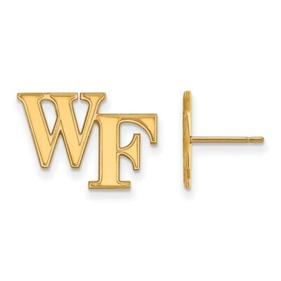 Wake Forest University Small Post Earrings Gold-plated Silver GP062WFU, MPN: GP062WFU, 886774951553