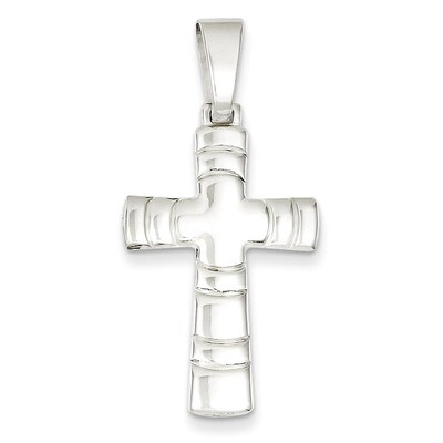 Cross Pendant Sterling Silver Polished QC7225, MPN: QC7225, 883957559056