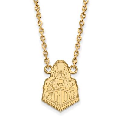 Purdue Large Pendant with Chain Necklace Gold-plated Silver GP050PU-18, MPN: GP050PU-18, 8867749473…