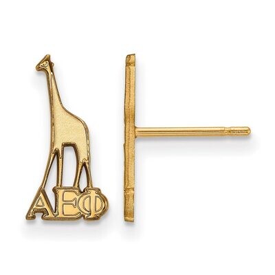 Alpha Epsilon Phi Extra Small Post Earrings Gold-plated Silver GP038AEP, MPN: GP038AEP, 886774939223