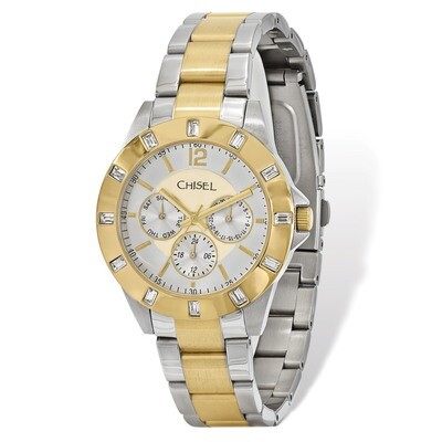 Chisel IP-plated 2-tone Stainless Steel Silver Dial Watch Men&#39;s TPW101, MPN: TPW101, 886774553474
