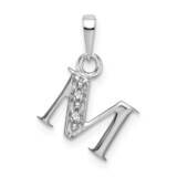 Initial M Charm 10k White Gold 10YC251M, MPN: 10YC251M,