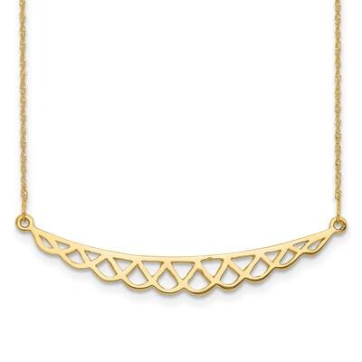 14K Polished Fancy Necklace 14k Gold Polished SF2657-18, MPN: SF2657-18, 883957826233