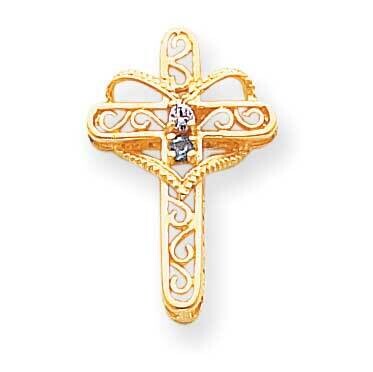 Synthetic Diamond Family Jewelry Pendant 14k Gold XMP5/2SY, MPN: XMP5/2SY, 883957142395