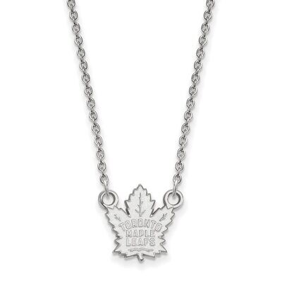 Toronto Maple Leafs Small Pendant with Chain Necklace 14k White Gold 4W012MLE-18, MPN: 4W012MLE-18,…