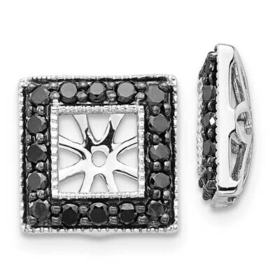 Black Diamond Square Jacket Earrings 14k White Gold EJM5315-BK-050-WA, MPN: EJM5315-BK-050-WA, 1911…