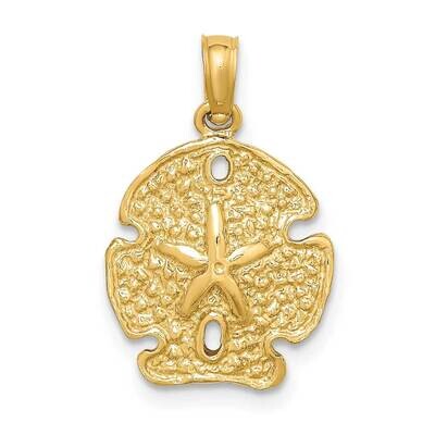 Sand Dollar Charm 14k Gold Polished K7666, MPN: K7666, 637218012282