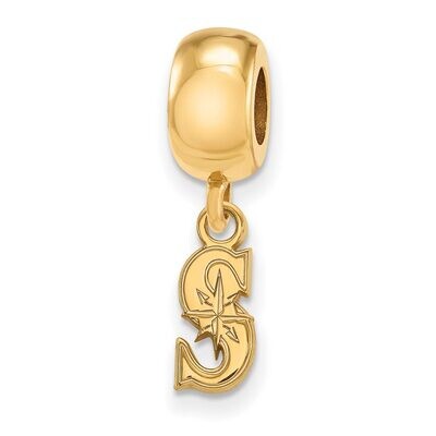 Seattle Mariners Bead Charm x-Small Dangle Gold-plated Silver GP009MRN, MPN: GP009MRN, 886774909356
