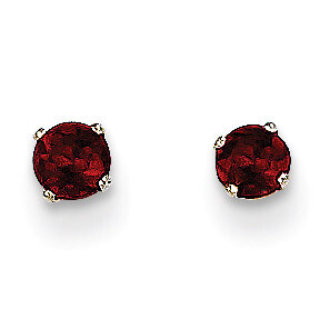 3mm Garnet Stud Earrings 14k White Gold XBE109, MPN: XBE109, 883957217031