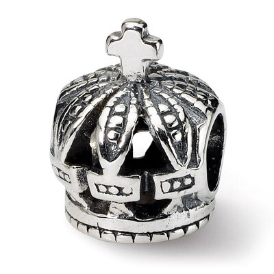 Crown Bead - Sterling Silver QRS326, MPN: QRS326, 883957722597