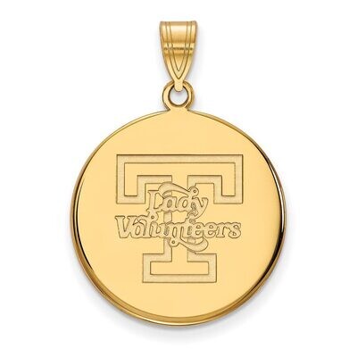 University of Tennessee Large Disc Pendant 14k Yellow Gold 4Y078UTN, MPN: 4Y078UTN, 886774888477