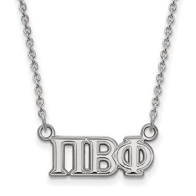 Pi Beta Phi Medium Pendant with 18 Inch Chain Sterling Silver SS007PBP-18, MPN: SS007PBP-18, 886774…