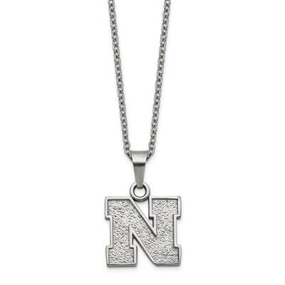 University of Nebraska Pendant &amp; Chain with 2In Extender N Stainless Steel ST516UNE, MPN: ST516UNE,…