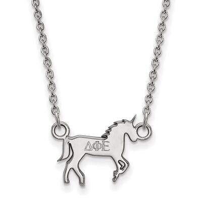 Delta Phi Epsilon Extra Small Pendant with 18 Inch Chain Sterling Silver SS039DPH-18, MPN: SS039DPH…