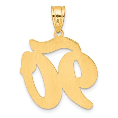 Script Number 90 Pendant 14k Gold Polished SCN90, MPN: SCN90, 196904077870