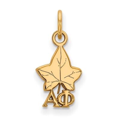 Alpha Phi Extra Small Pendant Gold-plated Silver GP034APH, MPN: GP034APH, 191101099083
