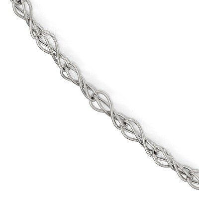 Leslie&#39;s Fancy Link Bracelet 7.5 Inch 14k White Gold Polished HB-LF537-7.5, MPN: LF537-7.5, 1911015…