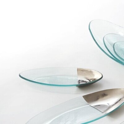 Annieglass Mod Small Oval Server Platinum, MPN: MD150P, UPC: