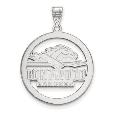 Longwood University L Pendant in Circle Sterling Silver SS014LOC, MPN: SS014LOC, 886774688145