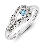 1 Birthstone Family Jewelry Diamond Semi-Set Ring 14k White Gold XMRW29/1, MPN: XMRW29/1, 883957420…