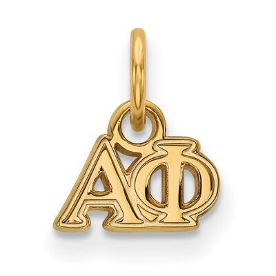 Alpha Phi Extra Small Pendant Gold-plated Silver GP001APH, MPN: GP001APH, 191101098826