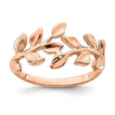Leaf Ring 14K Rose Gold Polished D4710, MPN: D4710, 191101977534