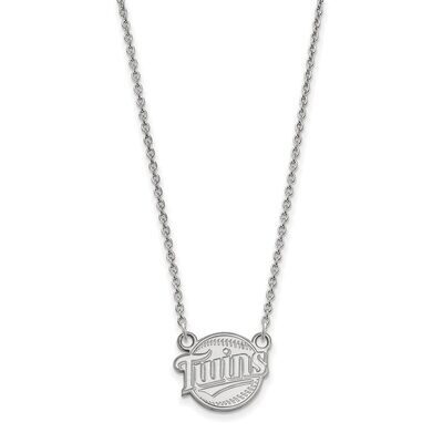 Minnesota Twins Small Pendant with Chain Necklace 10k White Gold 1W022TWN-18, MPN: 1W022TWN-18, 886…
