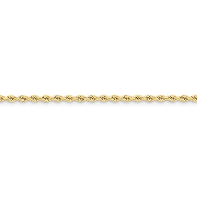 3mm Handmade Regular Rope Chain 9 Inch 14k Gold 023S-9, MPN: 023S-9, 886774395166