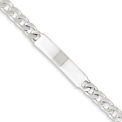 7 Inch Engravable Curb Link ID Bracelet Sterling Silver Polished QID134-7, MPN: QID134-7, 883957533…