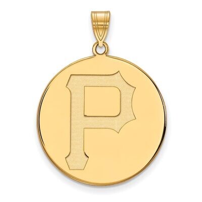 Pittsburgh Pirates x-Large Disc Pendant 10k Yellow Gold 1Y018PIR, MPN: 1Y018PIR, 886774811192