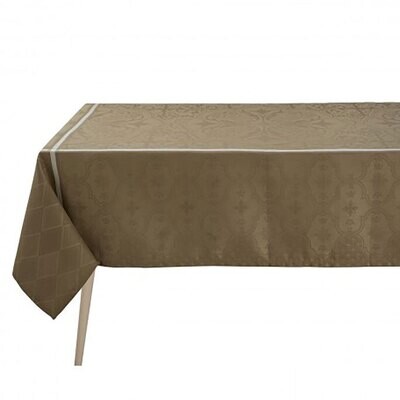 Le Jacquard Francais Tablecloth Armoiries Brown 100% Linen 27080, MPN: 27080, 3660269270803