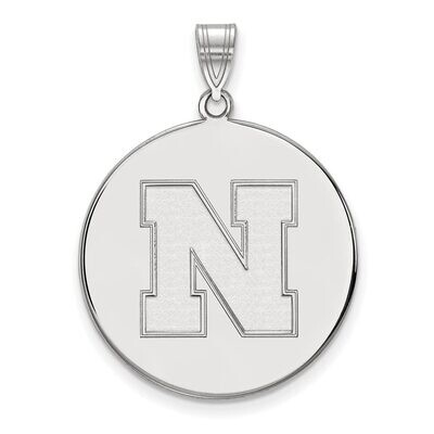 University of Nebraska Extra Large Disc Pendant Sterling Silver SS060UNE, MPN: SS060UNE, 8867747135…
