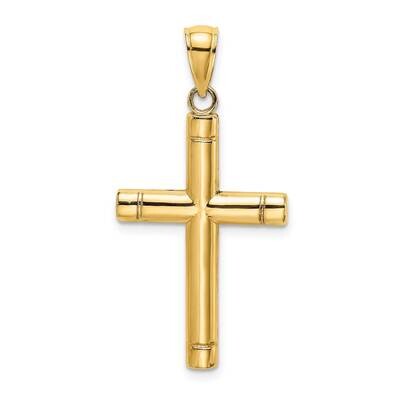 Tubular Cross Charm 14k Gold K8502, MPN: K8502, 637218168569