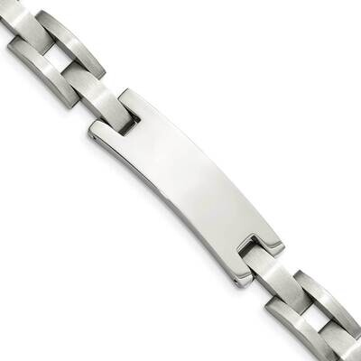 ID 9.25 Inch Bracelet Stainless Steel Brushed and Polished SRB229-9.25 by Chisel, MPN: SRB229-9.25,…
