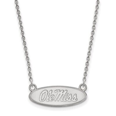 University of Missisippi Small Pendant with Necklace Sterling Silver SS015UMS-18, MPN: SS015UMS-18,…