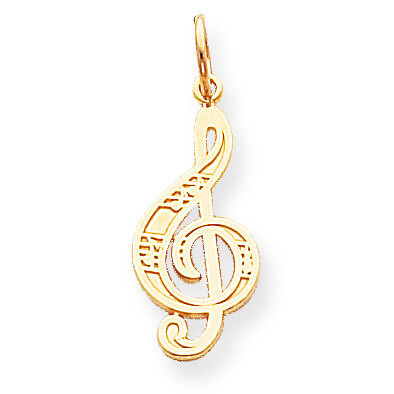 TREBLE CLEF CHARM 10k Gold 10C201, MPN: 10C201, 886774084190