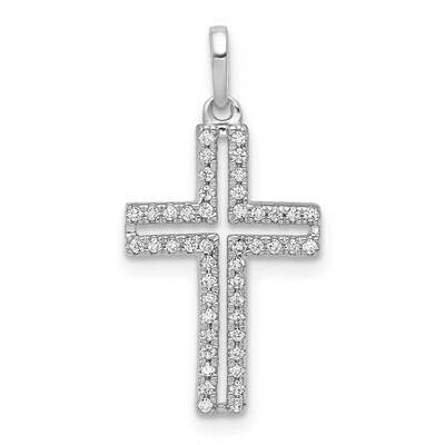 1/8Ct. Diamond Cross Pendant 14k White Gold PM5059-013-WA, MPN: PM5059-013-WA, 883957475042