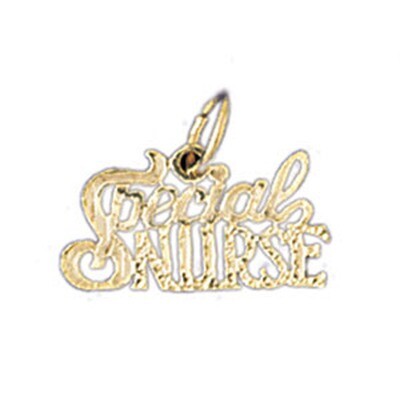 Dazzlers Jewelry #1 Nurse Pendant Necklace Charm Bracelet in Yellow, White or Rose Gold 10723, MPN:…