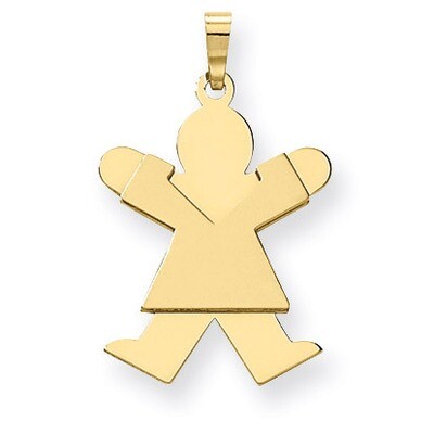 Girl Charm 14k Gold XK109, MPN: XK109, 883957376943