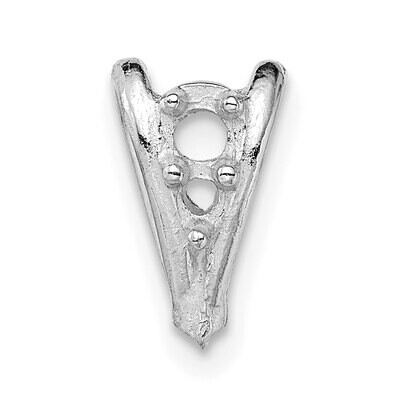 Casted Diamond Accent Bail 14k White Gold WG1583, MPN: WG1583,
