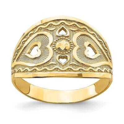 Heart Starburst Ring 14k Gold R780, MPN: R780, 196904048337