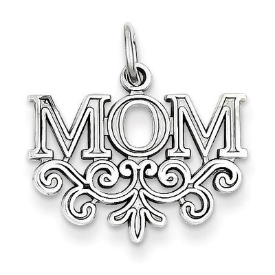Mom Charm 14k White Gold WCH32, MPN: WCH32, 883957342788