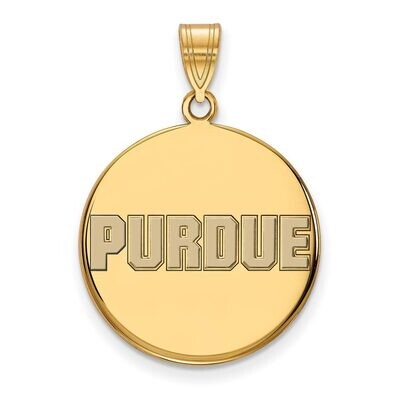 Purdue Large Enamel Disc Pendant Gold-plated Silver GP077PU, MPN: GP077PU, 886774955155