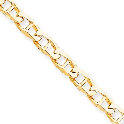 7mm Hand-Polished Anchor Link Chain 8 Inch 10k Gold 10LK100-8, MPN: 10LK100-8, 886774406008