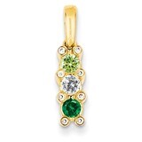 3 Birthstones Family Jewelry Diamond Semi-Set Pendant 14k Yellow Gold XMP31/3, MPN: XMP31/3, 883957…