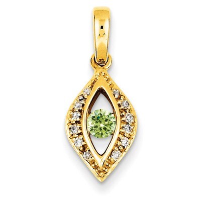1 Birthstone Family Jewelry Diamond Semi-Set Pendant 14k Yellow Gold XMP32/1, MPN: XMP32/1, 8839574…